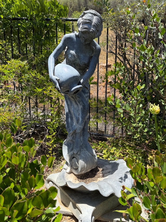Large Bronze Fountain After Emile Carlier 56'H