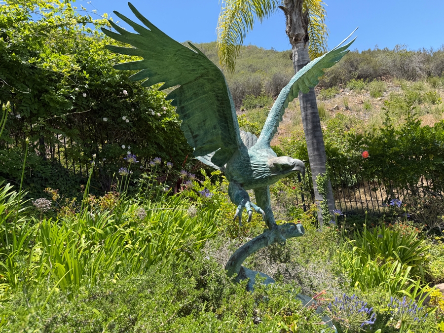 Large Life Size Bronze Eagle Sculpture After Jules Moigniez (1835-1894) 70'H [Photo 16]