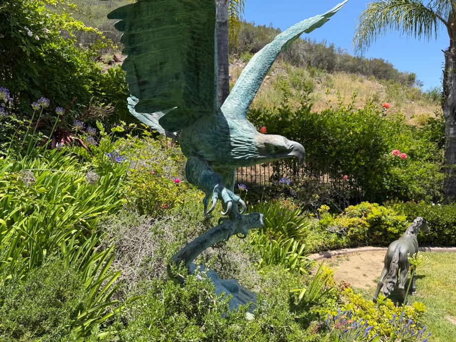 Large Life Size Bronze Eagle Sculpture After Jules Moigniez (1835-1894) 70'H [Photo 18]