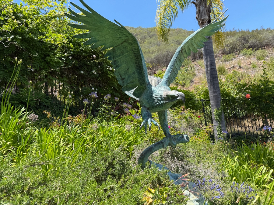 Large Life Size Bronze Eagle Sculpture After Jules Moigniez (1835-1894) 70'H [Photo 15]