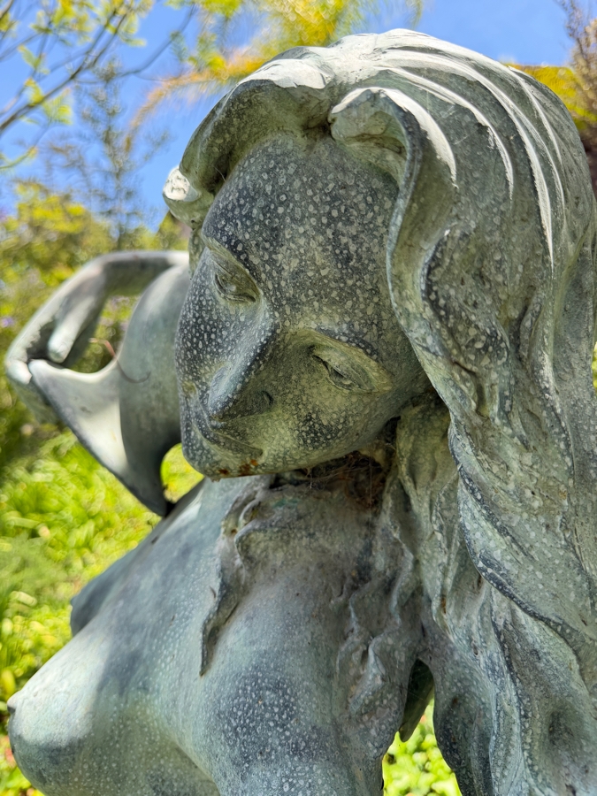 Large Life Size Bronze Garden Fountain Statue Of A Female Figure Pouring Water From A Jug 64'H [Photo 5]