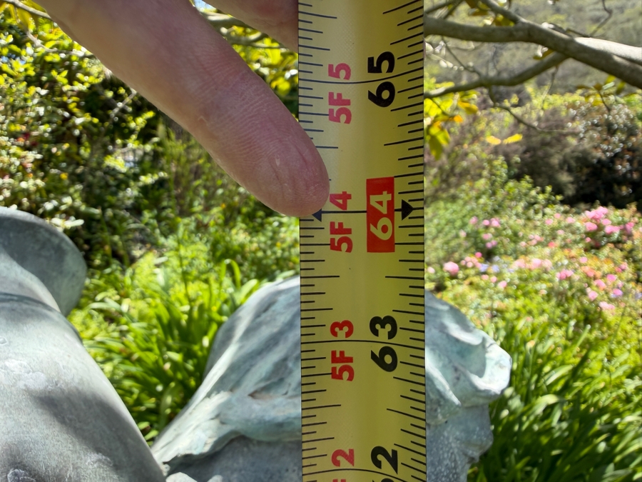 Large Life Size Bronze Garden Fountain Statue Of A Female Figure Pouring Water From A Jug 64'H [Photo 9]