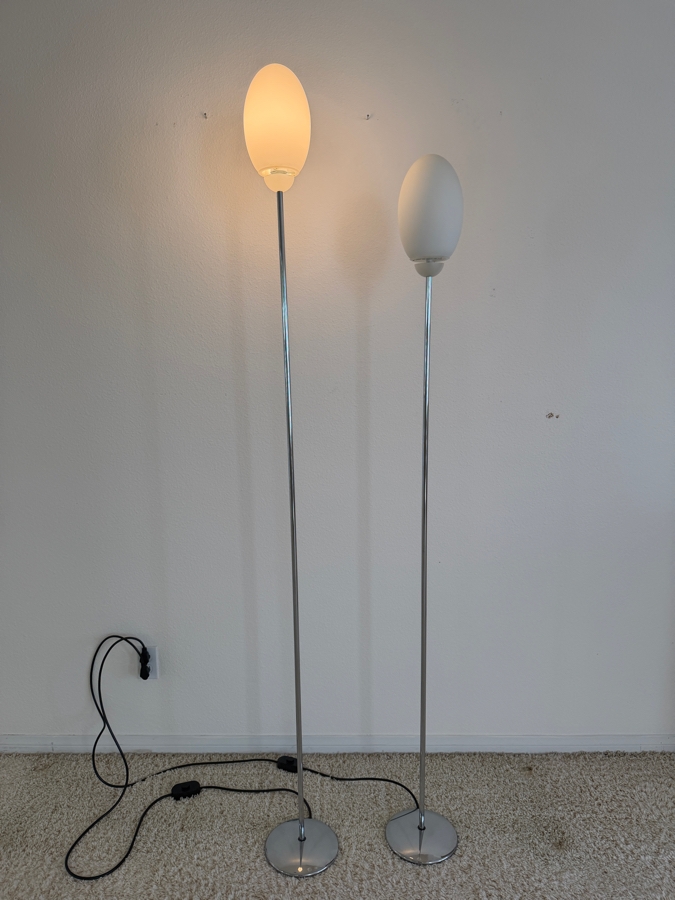 (2) Iconic 'Brera' Floor Lamps Designed By Achille Castiglioni For Flos Made In Italy 76'H & 70'H [Photo 2]