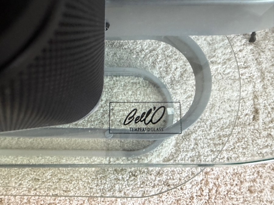 Bell'O Silver Metal And Glass Audio Video Stand 42W X 21D X 24H [Photo 3]