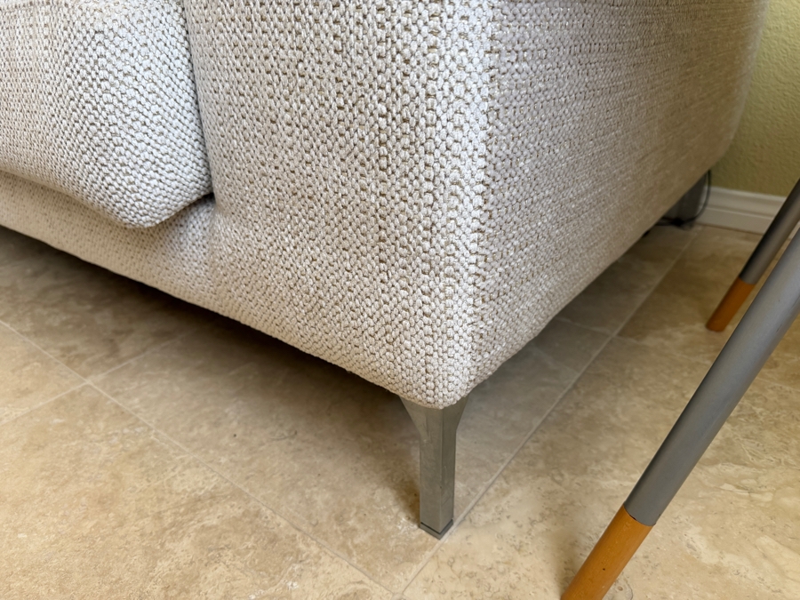 Modern Upholstered Sofa With Stainless Steel Feet 106W X 36D X 30H [Photo 4]