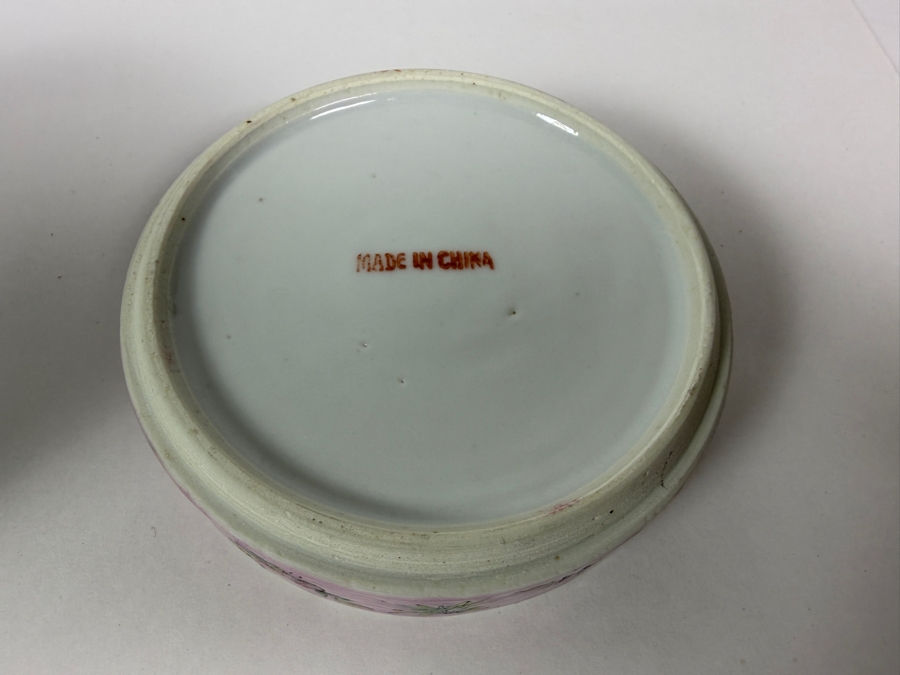 Vintage Chinese Famille Rose Porcelain Stacking Food Container 7H [Photo 6]