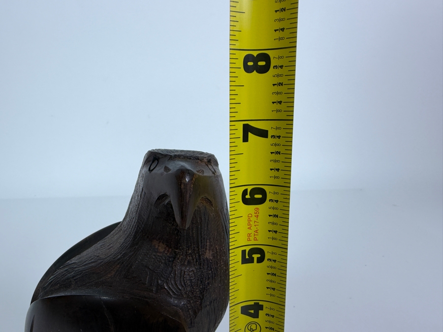 Vintage Handcrafted Mexican Seri Ironwood Eagle Sculpture 7H [Photo 6]