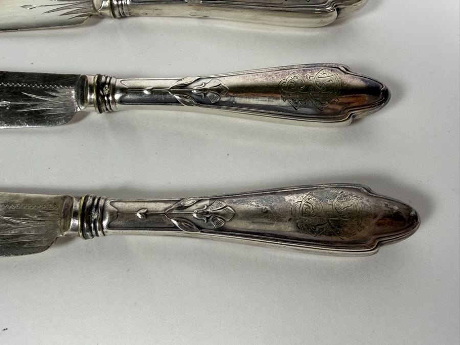 Antique TUEBBEN German Art Nouveau Fish Set [Photo 3]