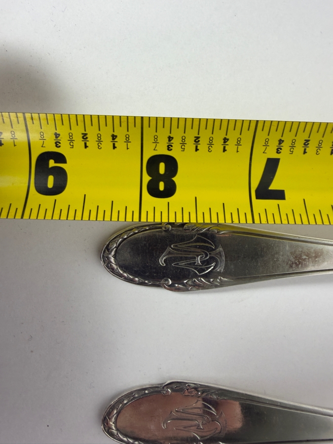 (6) .900 Silver Large 8.25' Serving Spoons 413.8g ($912 Melt Value) [Photo 7]