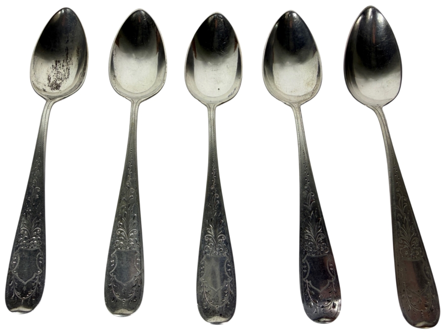 (5) .750 Silver 6' Spoons 79.3g ($145 Melt Value)