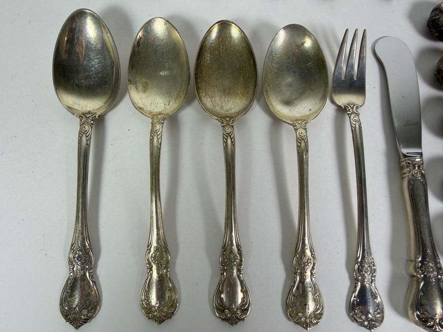 Towle Sterling Silver 'Old Master' Flatware Service (762.8g Of Sterling Silver ($1,730 Melt Value) & 455.6g Of Sterling Handled Knives) [Photo 6]