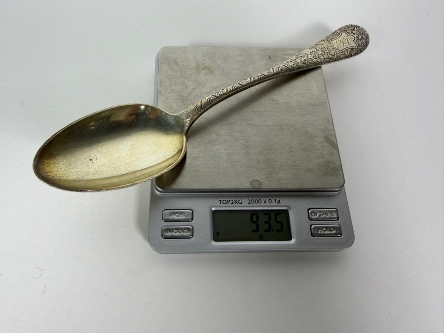Sterling Silver 8'L Serving Spoon 93.5g ($210 Melt Value) [Photo 5]
