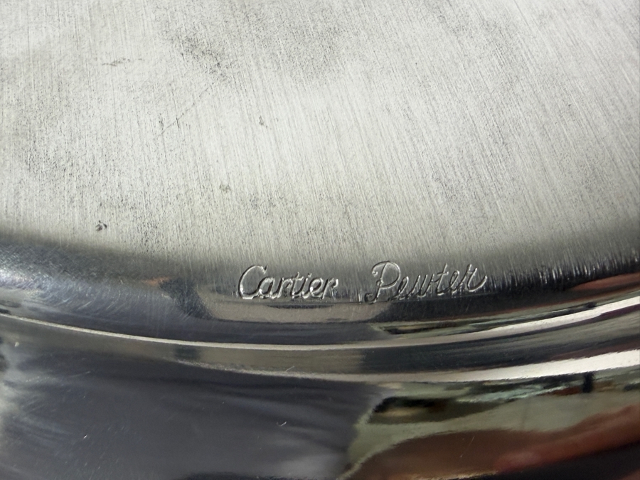 Cartier Pewter Award Plate Presented To Achim Von Der Nuell In Recognition And Appreciation Of Service To IBM June 30, 1994 With Red Cartier Box [Photo 5]