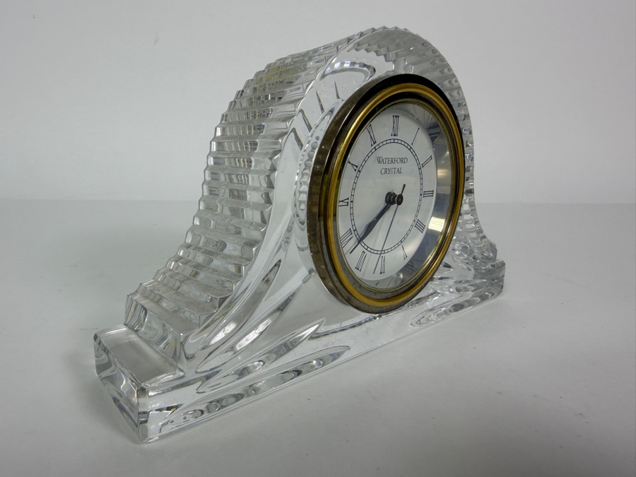 Waterford Crystal Wharton Mantel Clock 6.75W X 4H [Photo 3]
