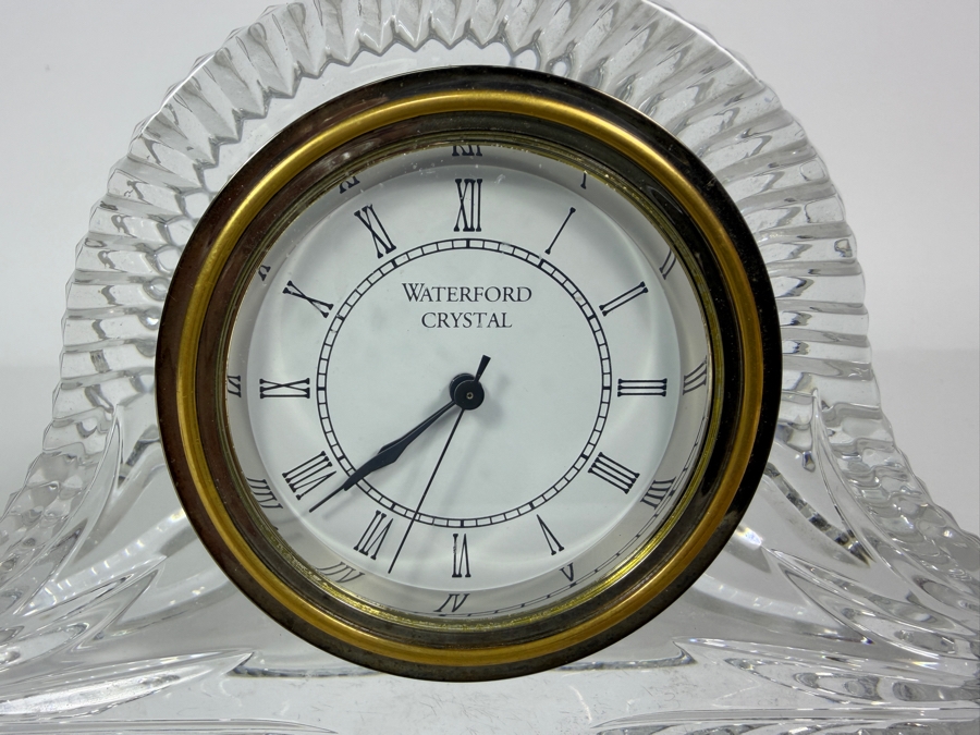 Waterford Crystal Wharton Mantel Clock 6.75W X 4H [Photo 2]