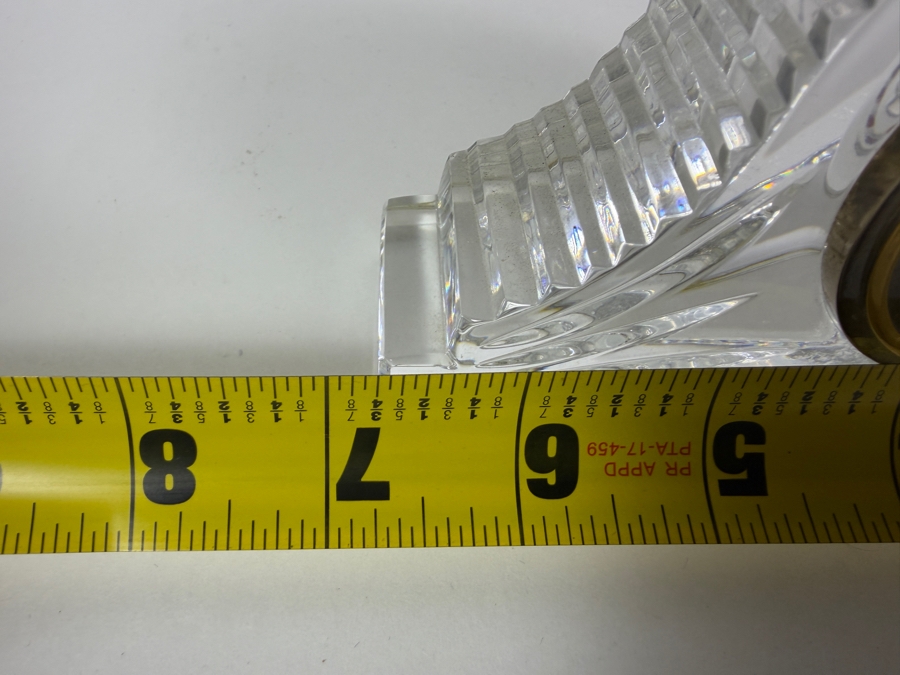 Waterford Crystal Wharton Mantel Clock 6.75W X 4H [Photo 7]