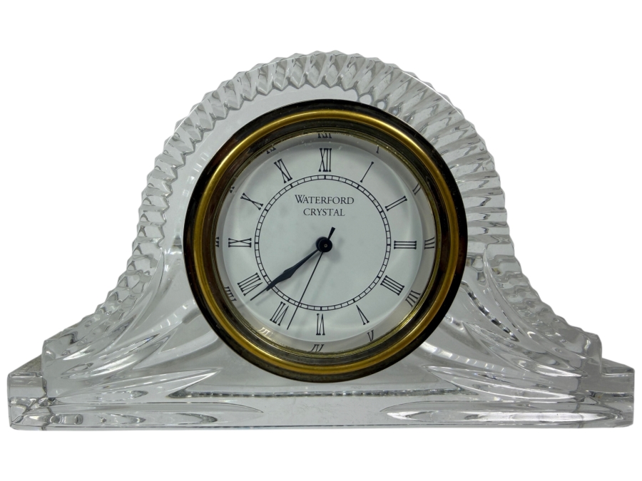 Waterford Crystal Wharton Mantel Clock 6.75W X 4H