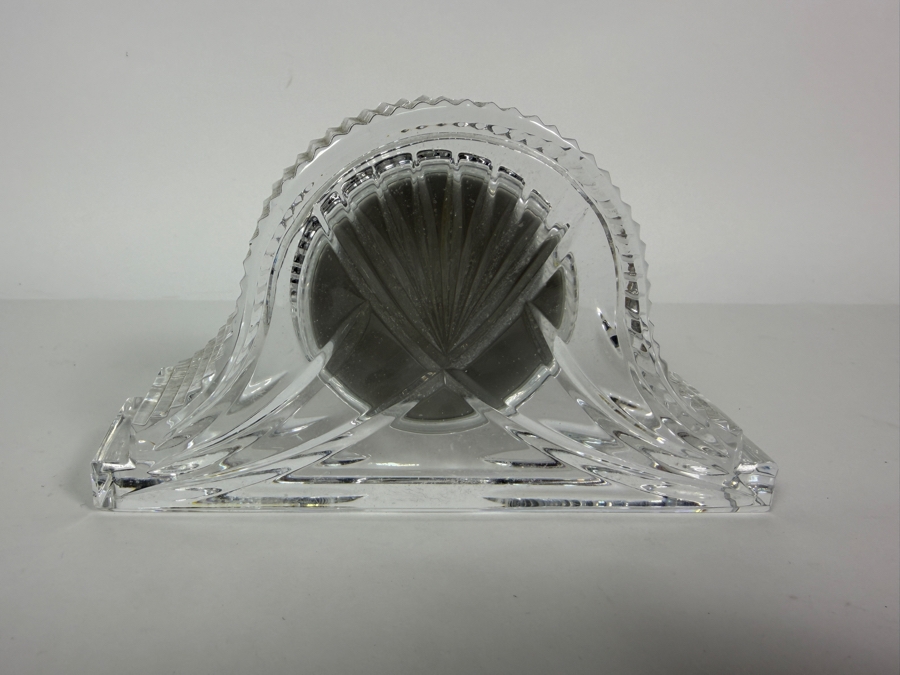 Waterford Crystal Wharton Mantel Clock 6.75W X 4H [Photo 4]