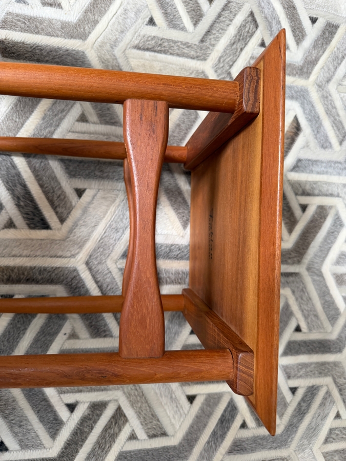 Mid-Century Modern Teak Nesting Tables Designed By Poul Hundevad For Fabian in Denmark 23W X 16D X 19H [Photo 11]