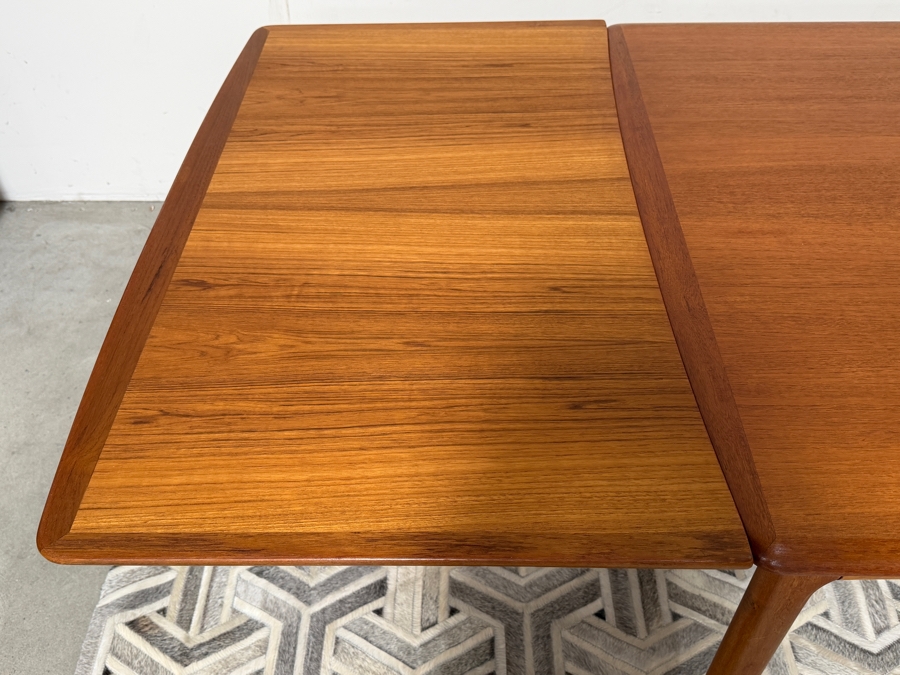 Danish Mid-Century Modern Teak Harry Ostergaard For Randers Mobelfabrik Extension Dining Table With 8 Matching Chairs - Table Measures 41W X 59L (105.5L Extended) X 29H [Photo 26]