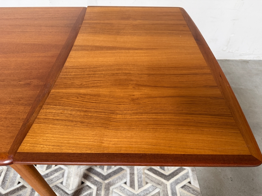 Danish Mid-Century Modern Teak Harry Ostergaard For Randers Mobelfabrik Extension Dining Table With 8 Matching Chairs - Table Measures 41W X 59L (105.5L Extended) X 29H [Photo 24]