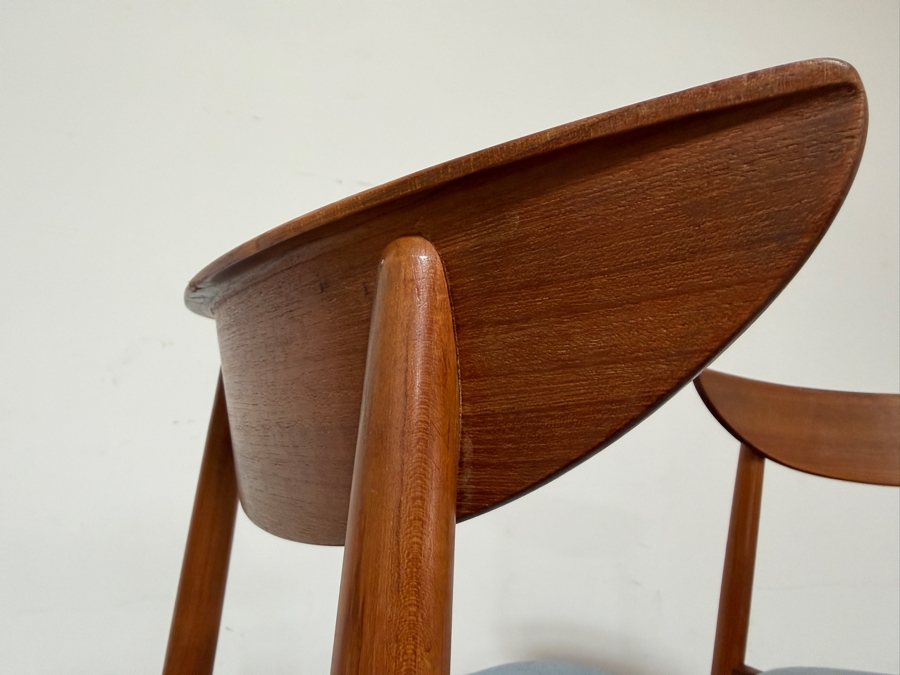 Danish Mid-Century Modern Teak Harry Ostergaard For Randers Mobelfabrik Extension Dining Table With 8 Matching Chairs - Table Measures 41W X 59L (105.5L Extended) X 29H [Photo 17]