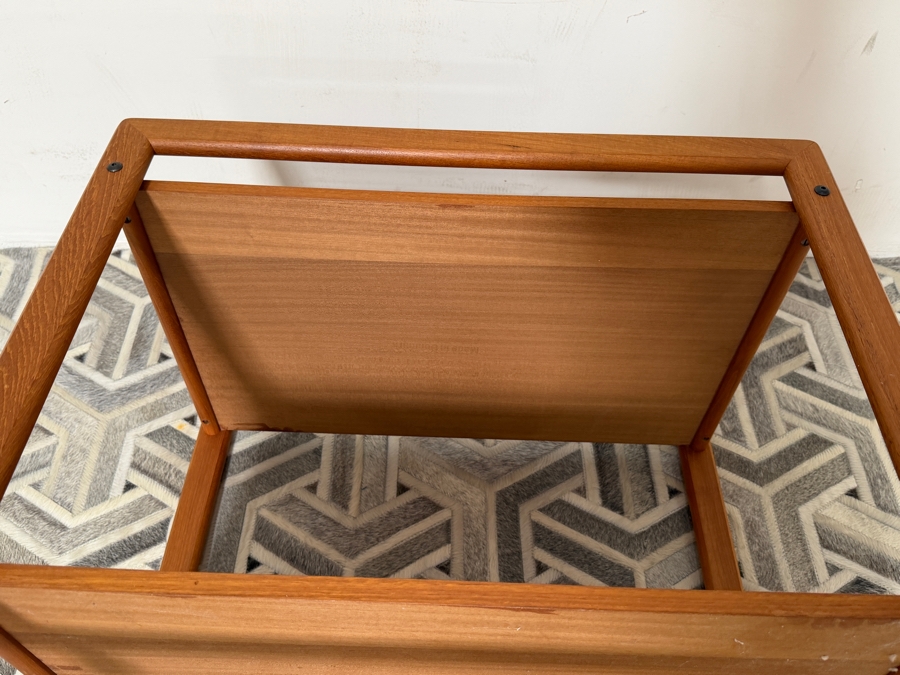 Danish Mid-Century Modern Teak Bar Cart Tea Trolley 28W X 19D X 28H [Photo 8]