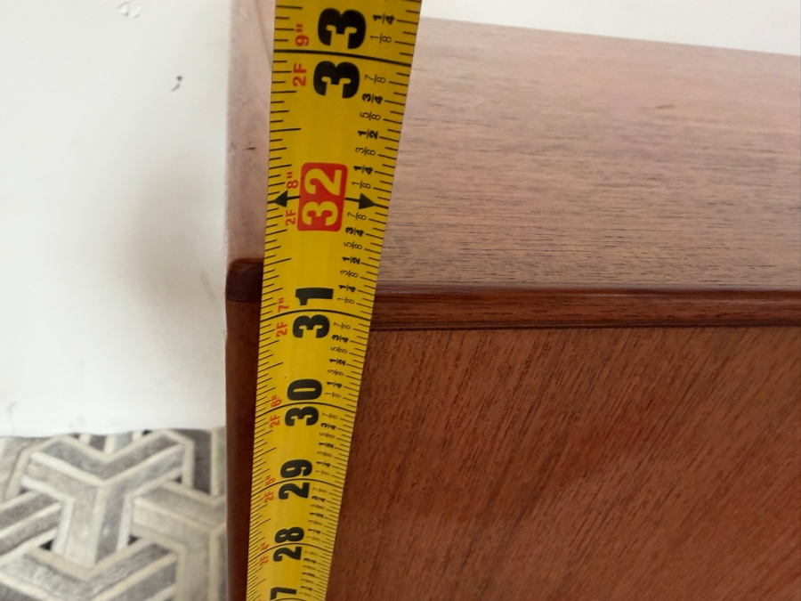 Harry Ostergaard For Randers Mobelfabrik Mid-Century Modern Teak Tambour Door Credenza 72W X 19D X 31H [Photo 15]