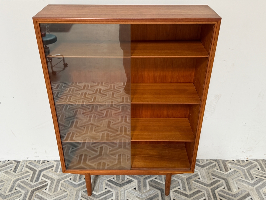 Danish Mid-Century Modern Teak Library Bookase By Borge Mogenson For Soborg Mobelfabrik 39.5W X 13D X 57H [Photo 4]