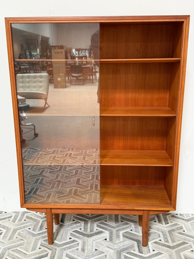 Danish Mid-Century Modern Teak Library Bookase By Borge Mogenson For Soborg Mobelfabrik 39.5W X 13D X 57H [Photo 2]
