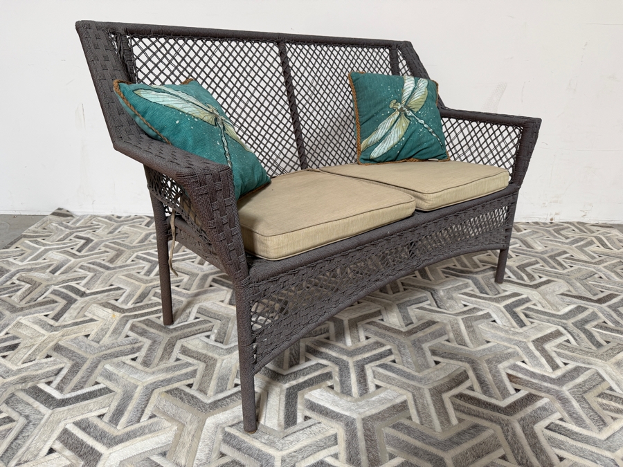 Allen + Roth Outdoor Loveseat 52W X 26D X 36H [Photo 4]