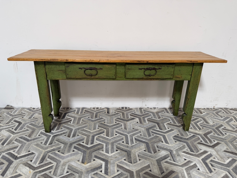 Wooden Painted Console Table With 2 Drawers 72W X 18D X 30H [Photo 2]