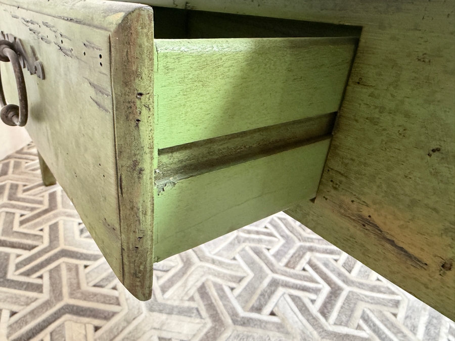 Wooden Painted Console Table With 2 Drawers 72W X 18D X 30H [Photo 8]