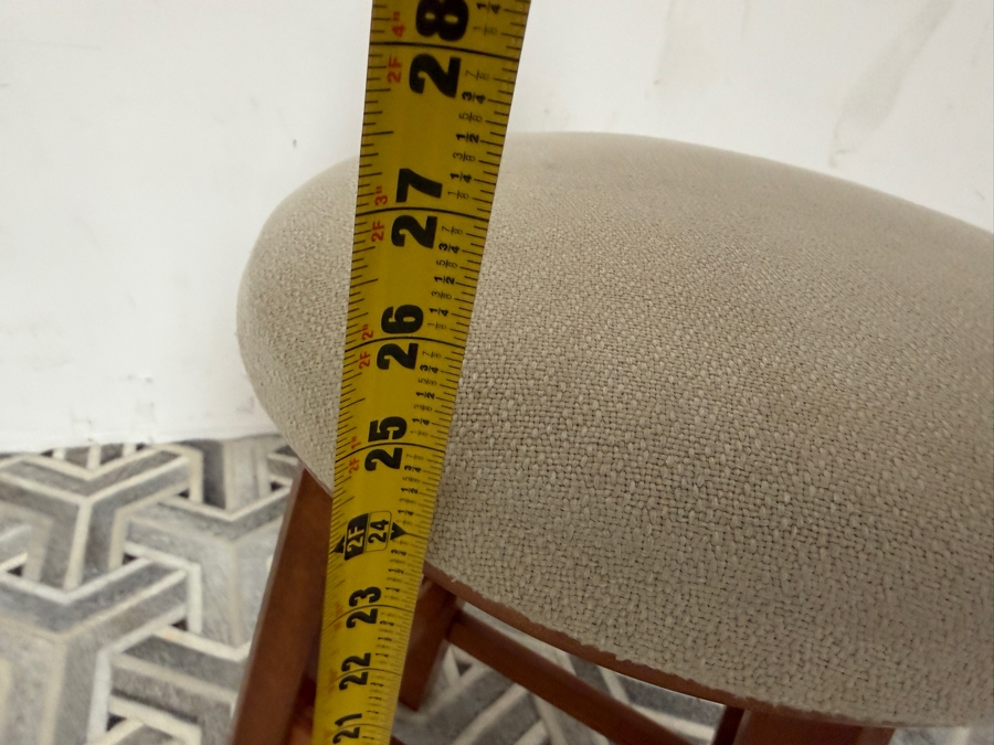 Wooden Swivel Counter Height Stool 25H [Photo 5]