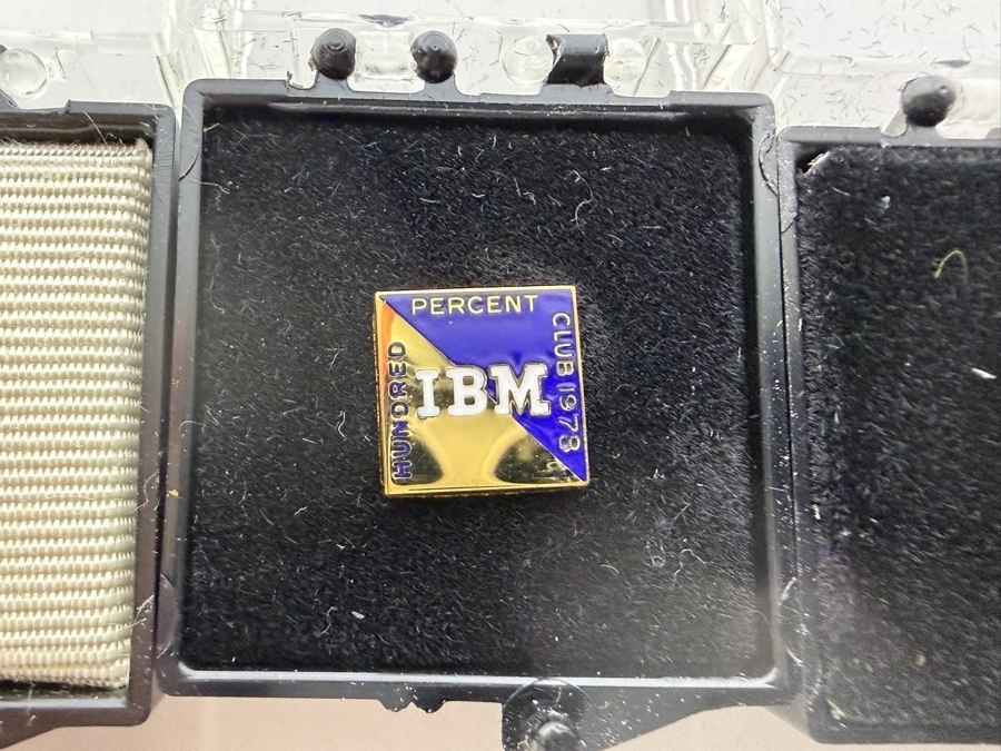 (5) IBM Hundred Percent Club Pins From 1978 1979 1980 1987 1989 [Photo 3]