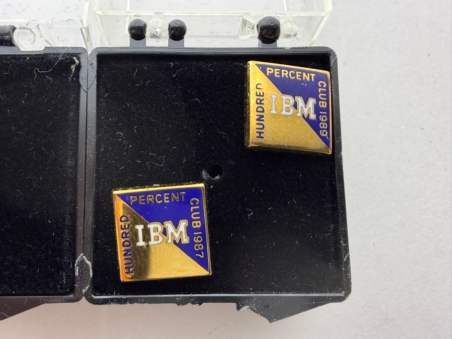 (5) IBM Hundred Percent Club Pins From 1978 1979 1980 1987 1989 [Photo 5]