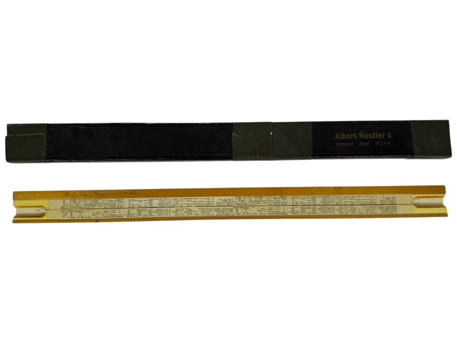 Dr. Werner Theodor von der Nuell's (A Genius Who Revolutionized Modern Day Turbochargers) Personal Albert Nestler Slide Rule System Rietz