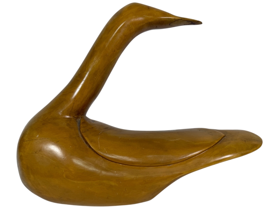 Carved Wooden Duck Made In Guatemala 16W X 12H