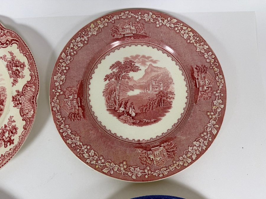 (2) Wedgwood Moreton Old Hall Queen's Ware Plates, (1) Royal Staffordshire Pottery Jenny Lind Plate And (1) Johnson Bros Old Britain Castles Plate [Photo 3]