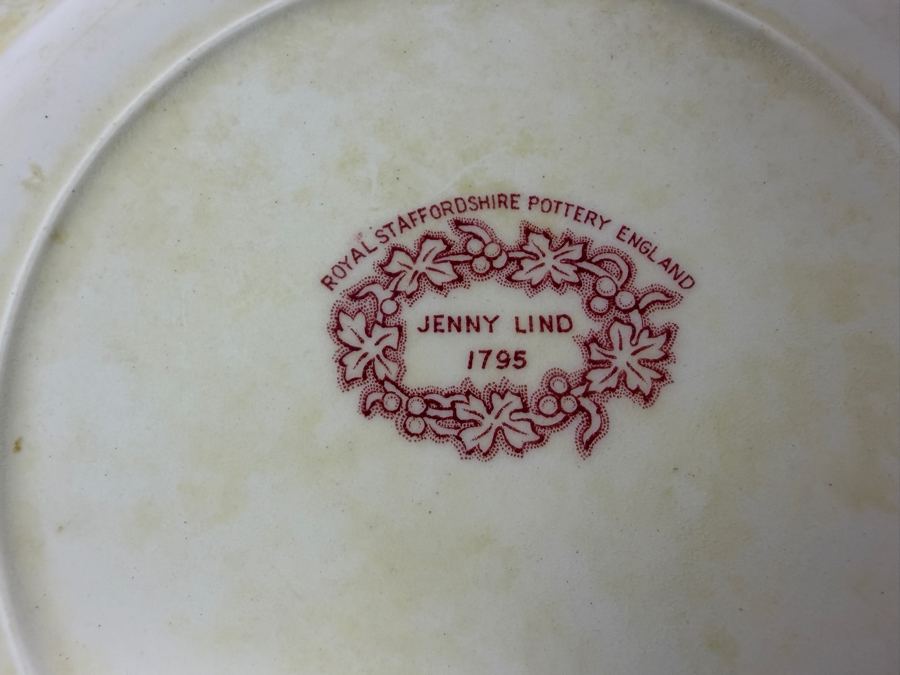 (2) Wedgwood Moreton Old Hall Queen's Ware Plates, (1) Royal Staffordshire Pottery Jenny Lind Plate And (1) Johnson Bros Old Britain Castles Plate [Photo 6]