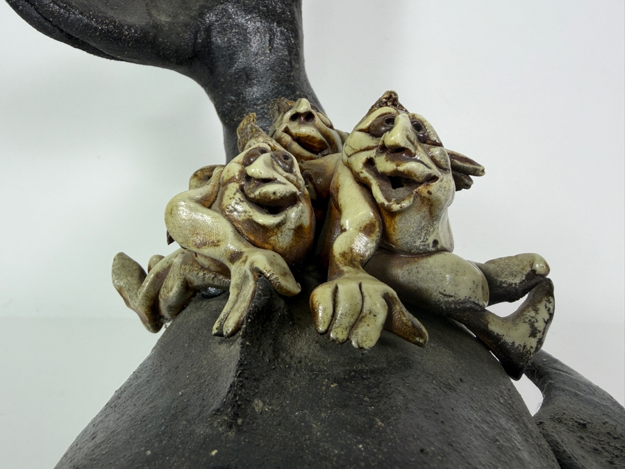 Ceramic Whale Sculpture 13W X 13.5H [Photo 5]