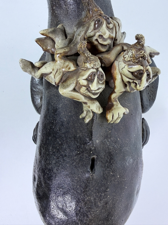 Ceramic Whale Sculpture 13W X 13.5H [Photo 12]