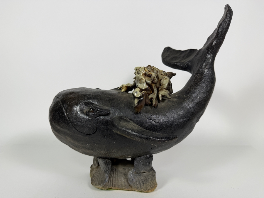 Ceramic Whale Sculpture 13W X 13.5H [Photo 10]