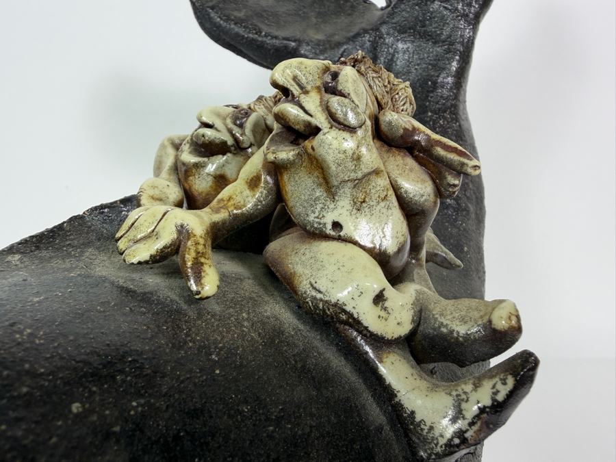 Ceramic Whale Sculpture 13W X 13.5H [Photo 9]