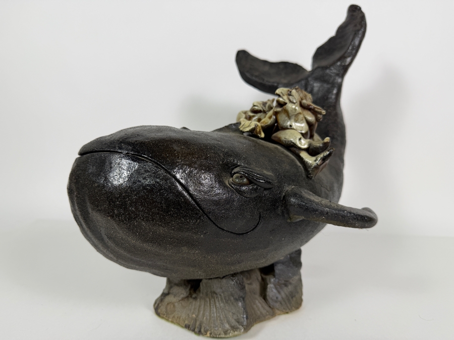 Ceramic Whale Sculpture 13W X 13.5H [Photo 6]