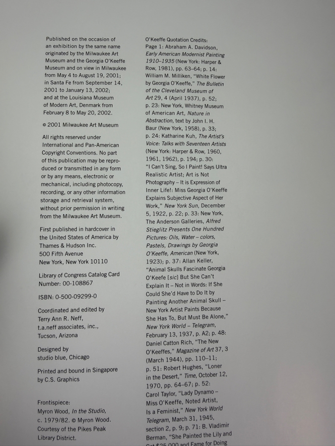O'Keeffe's O'Keffes: The Artist's Collection Hardcover Book Published By Thames & Hudson [Photo 4]