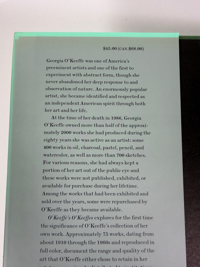 O'Keeffe's O'Keffes: The Artist's Collection Hardcover Book Published By Thames & Hudson [Photo 2]