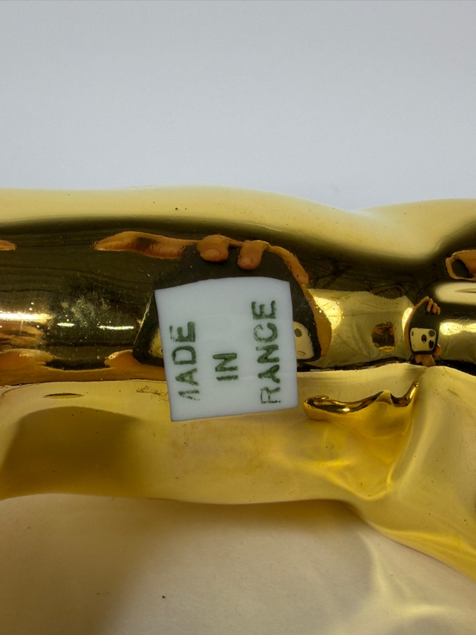 Chamart France Porcelain Cow Creamer With A 22K Gold Plated Finish 7W X 4.5H [Photo 4]
