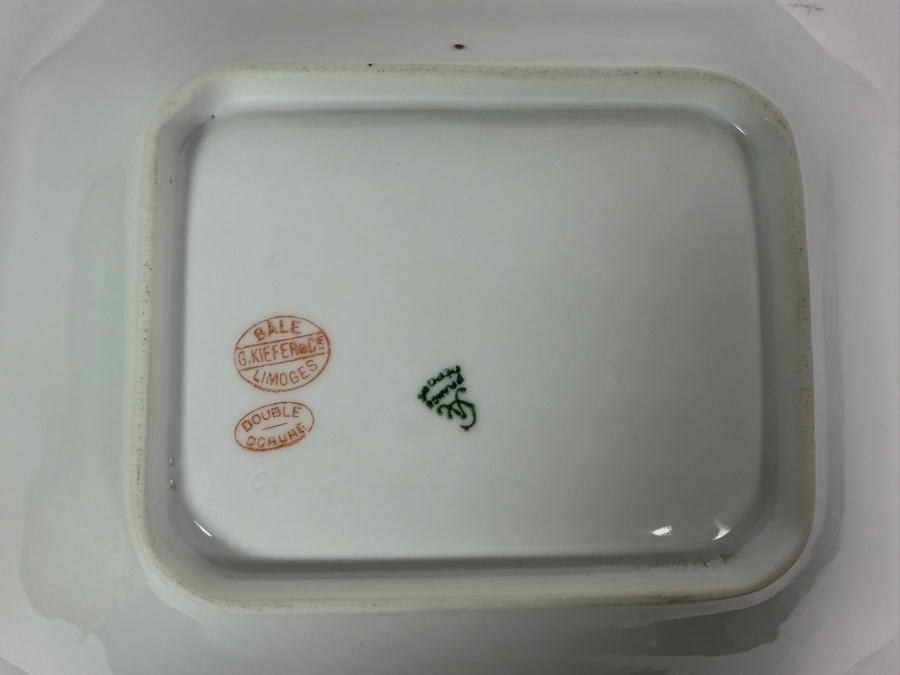 Vintage Limoges France Porcelain Serving Dish 9.5W X 8D X 2H [Photo 3]