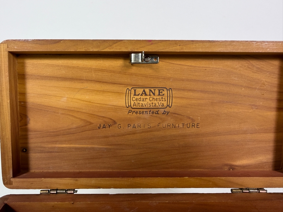 Vintage Lane Cedar Chests Jay G Paris Furniture Miniature Keepsake Trinket Box, 9'W [Photo 6]